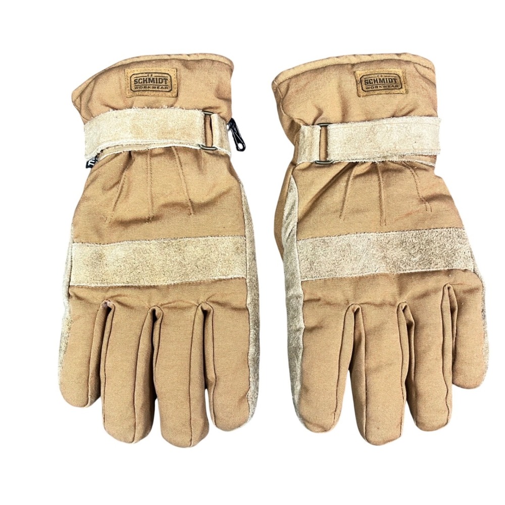 Schmidt Workwear Mens XL Brown Thinsulate 80g Insulated Suede Work‎ Gloves
